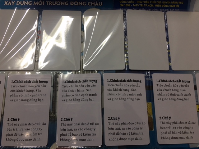 Thẻ tư trắng và thẻ từ in Mifare 1k